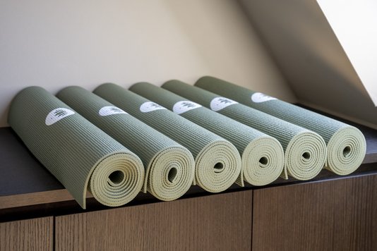 Zur Verfügung gestellte Yogamatten – Seegut Zeppelin