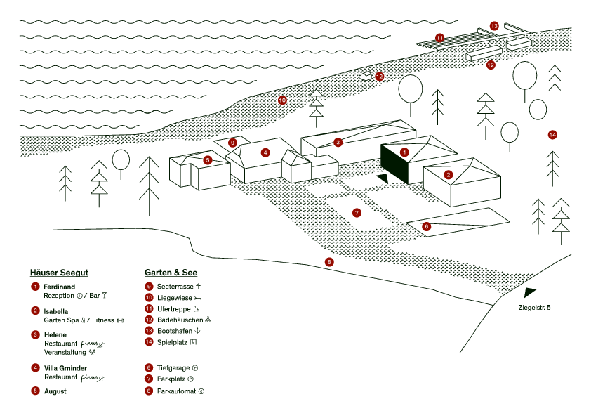 Lageplan Hotel Zeppelin